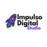 logotipo Impulso digital studio con cometa