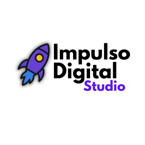 logotipo Impulso digital studio con cometa